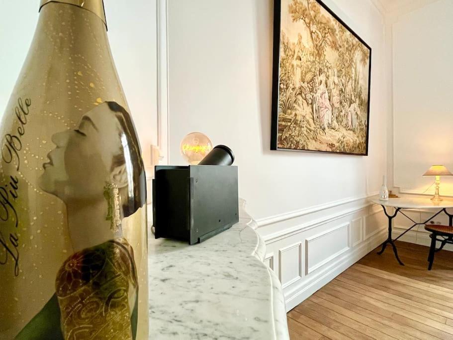 Champagne Des Anges - Proche Cathedrale De Reims Apartment Luaran gambar