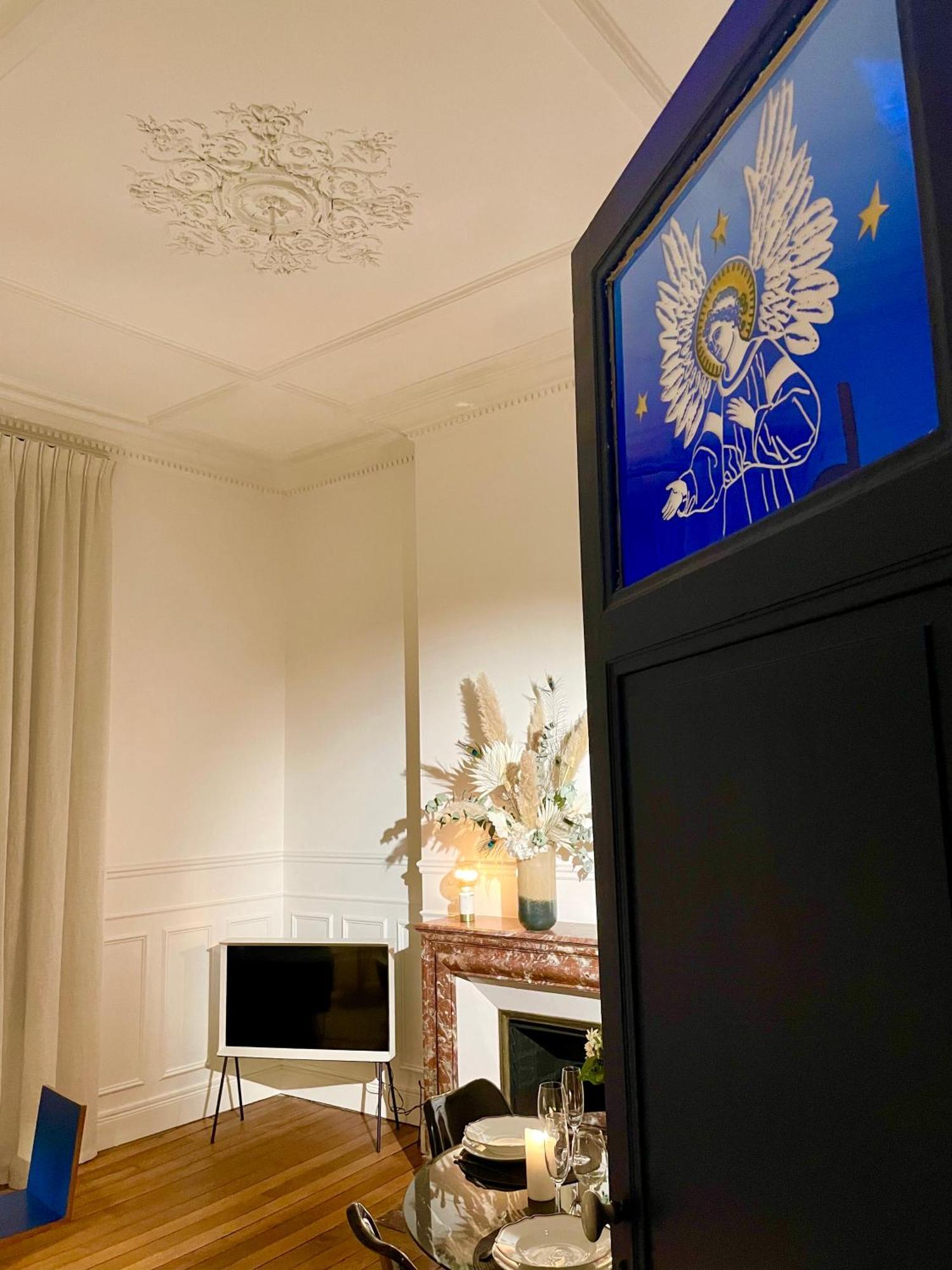 Champagne Des Anges - Proche Cathedrale De Reims Apartment Luaran gambar